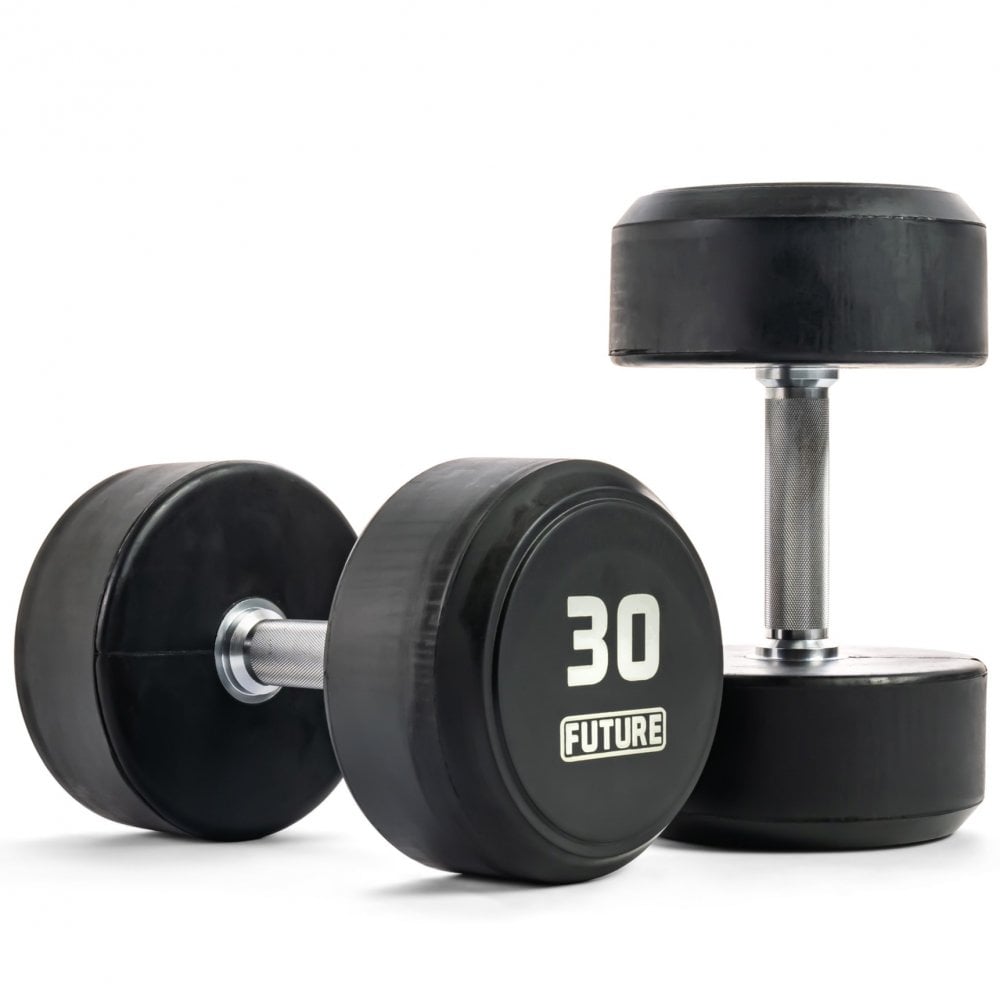 2.5 - 30kg Premium Rubber Dumbbell Set (10 Pairs)