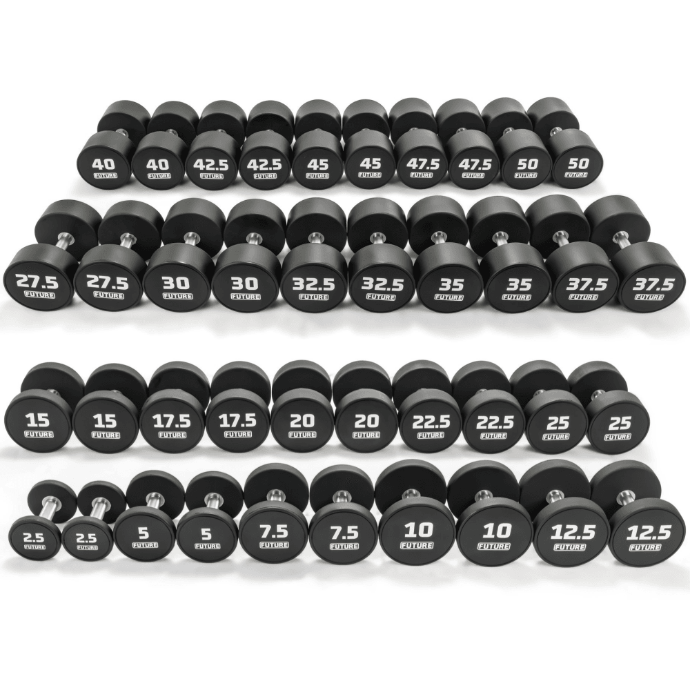 2.5 - 50kg Premium Urethane Dumbbell Set