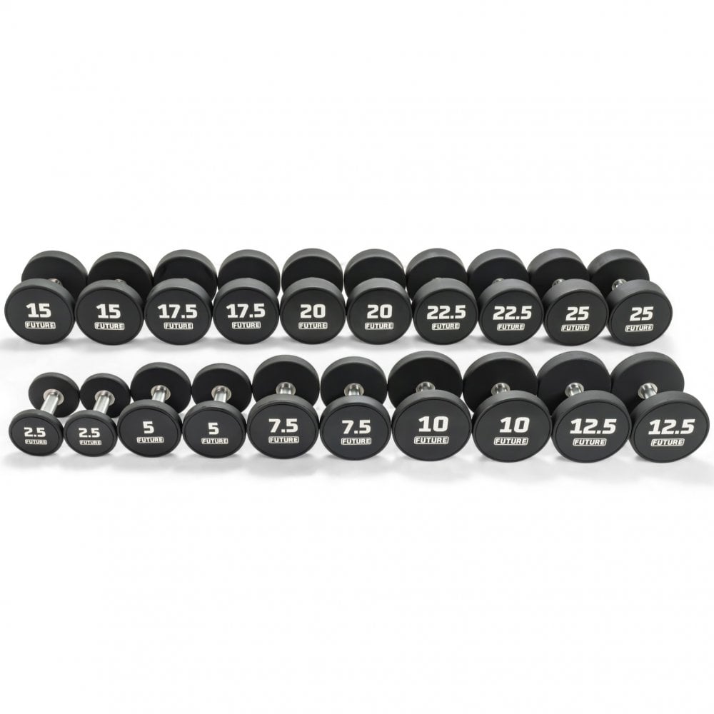 2.5 - 50kg Premium Urethane Dumbbell Set
