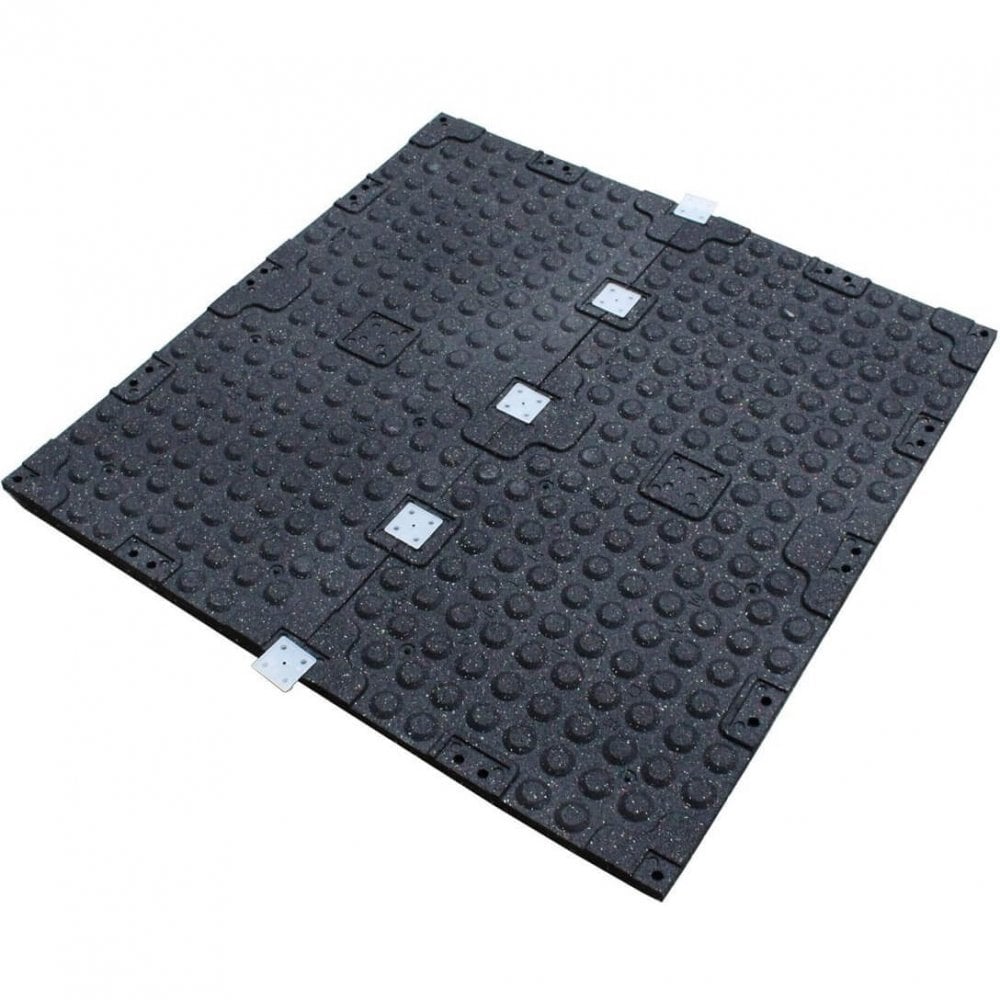 20mm EPDM Black Premium Rubber Gym Flooring (100cm x 50cm Tile)