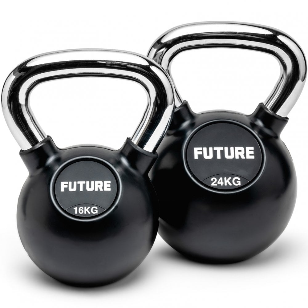 4-24kg Premium Rubber Coated Kettlebell Set