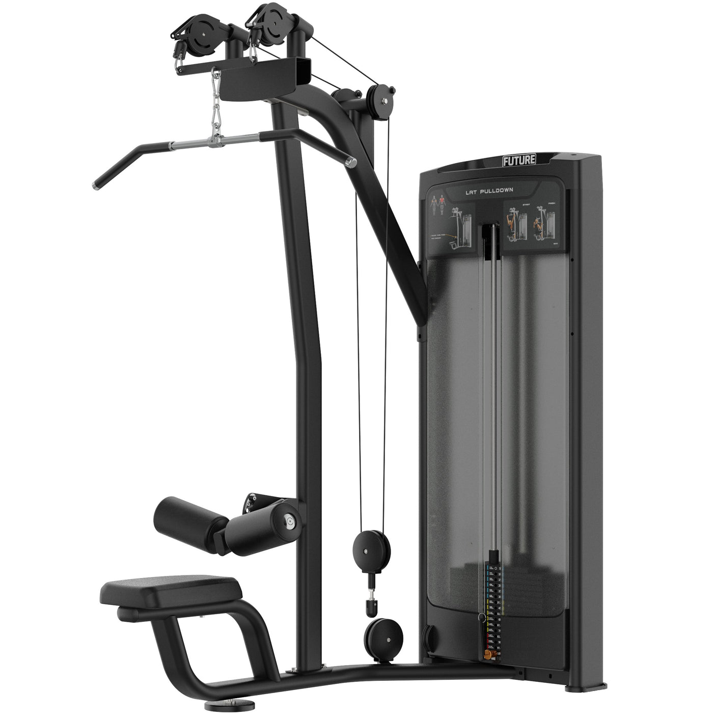 Elite Series Commercial Dual Cable Lat Pulldown