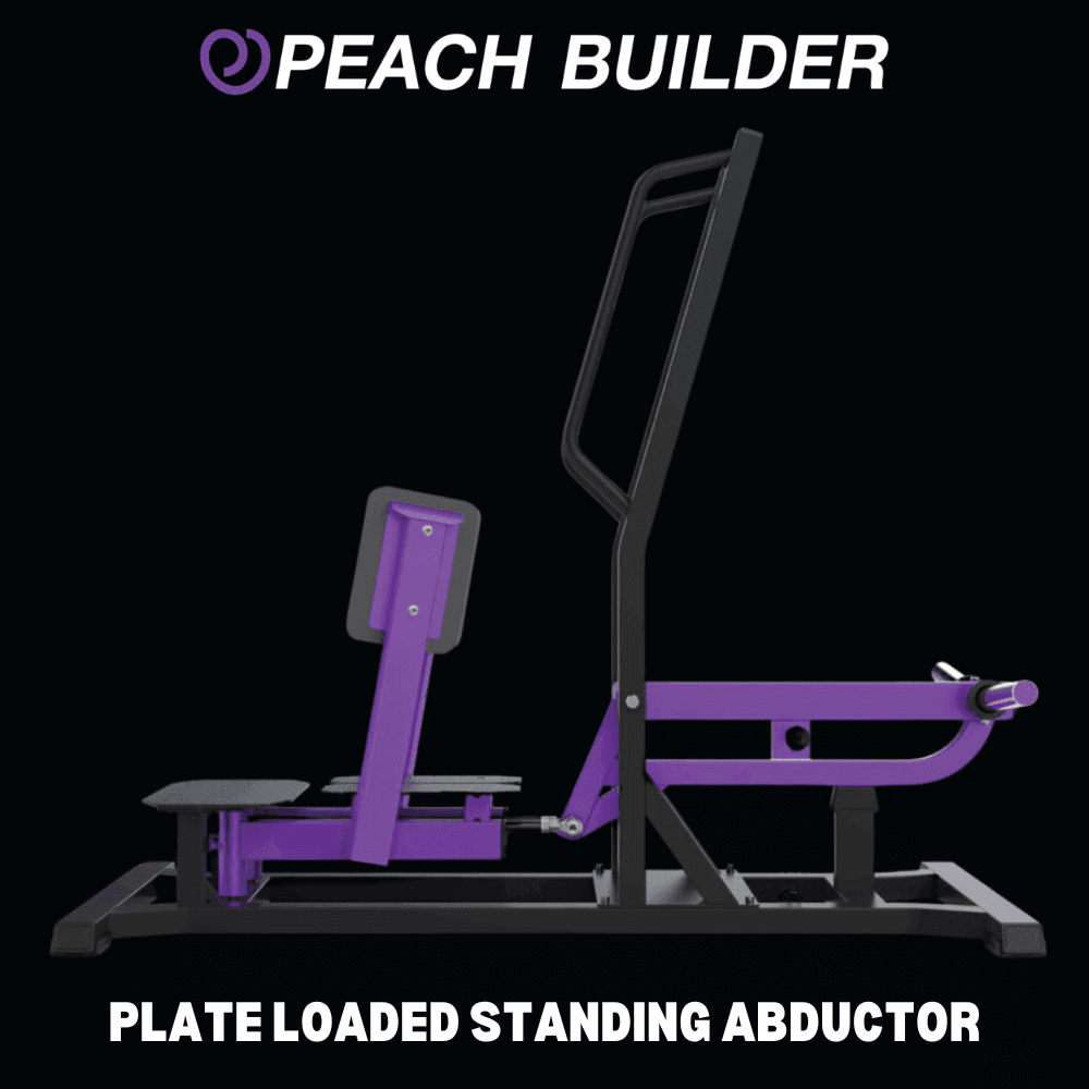 Peach Builder Plate Loaded Standing Abductor