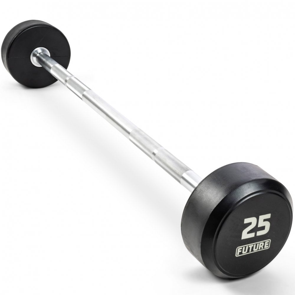 10 - 45kg Premium Rubber Barbell Set