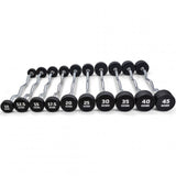 10 - 45kg Premium Urethane EZ Curl Barbell Set & Rack