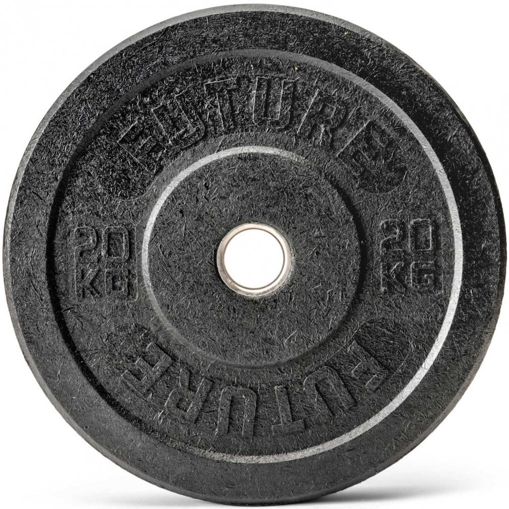 150kg Hi-Temp Black Rubber Olympic Bumper Weight Plate Set
