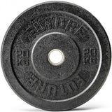 150kg Hi-Temp Black Rubber Olympic Bumper Weight Plate Set