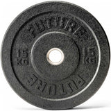 150kg Hi-Temp Black Rubber Olympic Bumper Weight Plate Set