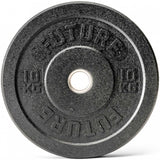 150kg Hi-Temp Black Rubber Olympic Bumper Weight Plate Set