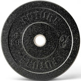 150kg Hi-Temp Black Rubber Olympic Bumper Weight Plate Set