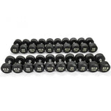 2.5 - 50kg Premium Rubber Dumbbell Set