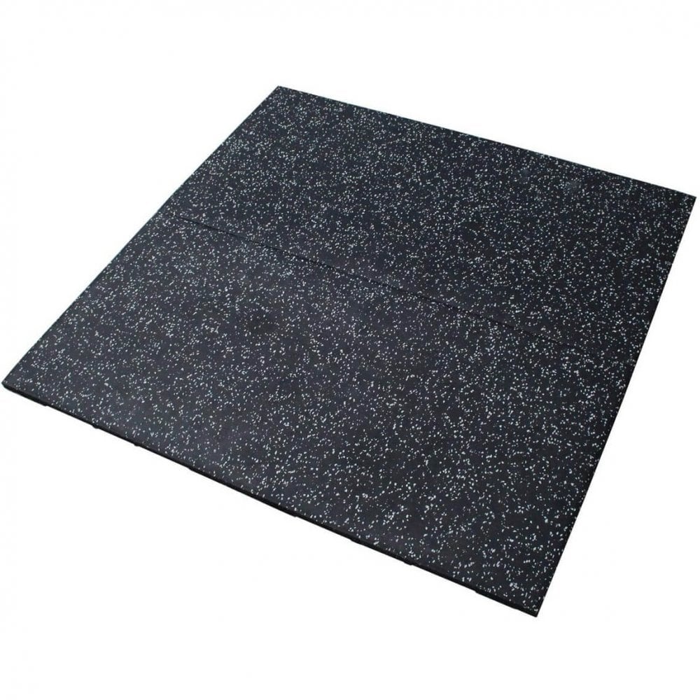 20mm EPDM Grey Fleck Premium Rubber Gym Flooring (100cm x 50cm Tile)