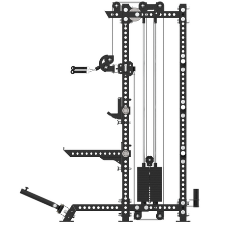 Elite Series Commercial Functional Trainer & Half Rack Combi (DAP)